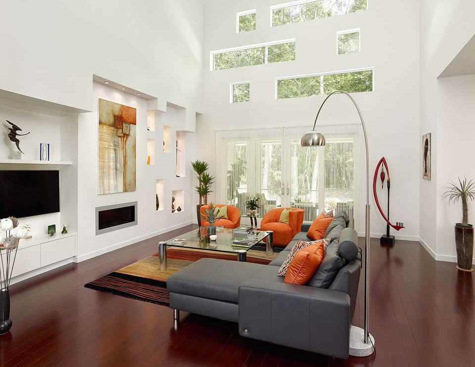 Mount Pleasant Contemporary Living Room